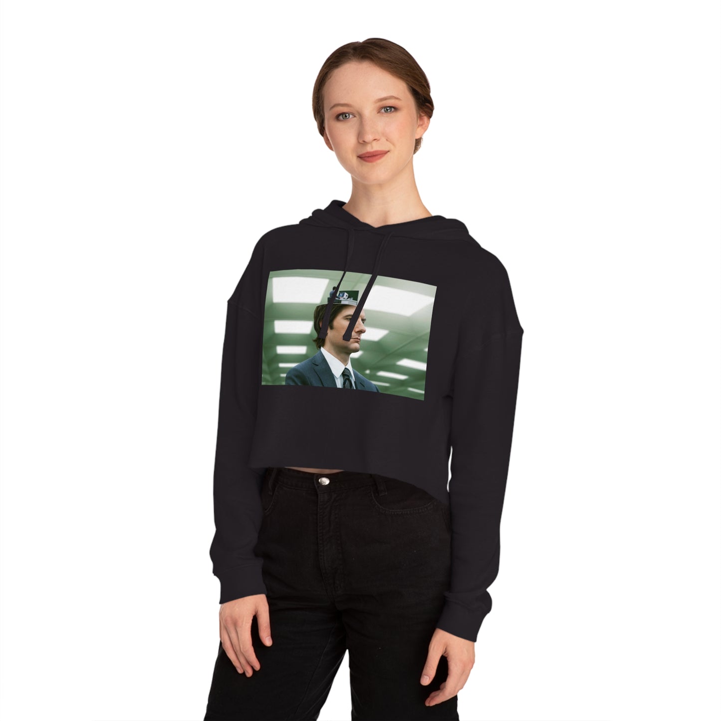 Severance Cropped Hooded Sweatshirt