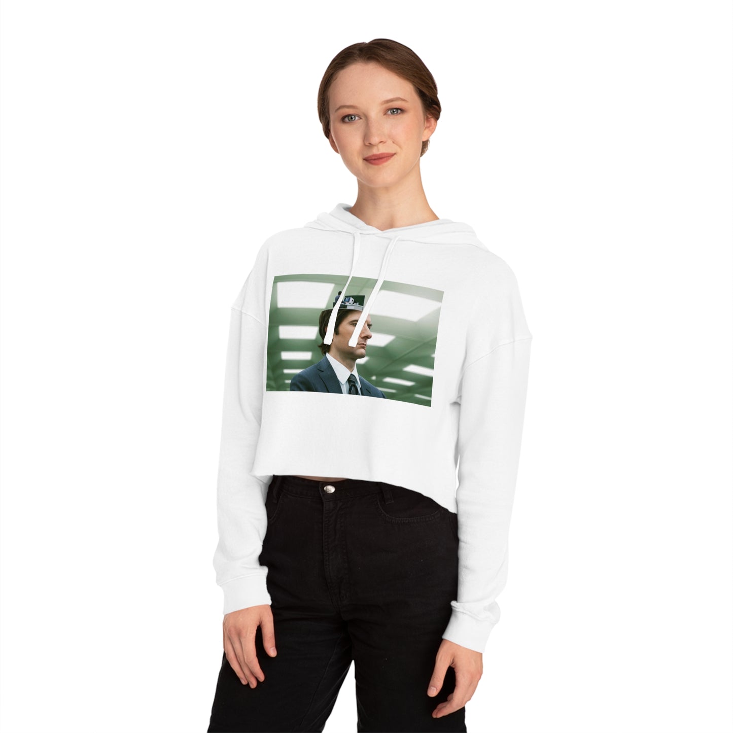 Severance Cropped Hooded Sweatshirt