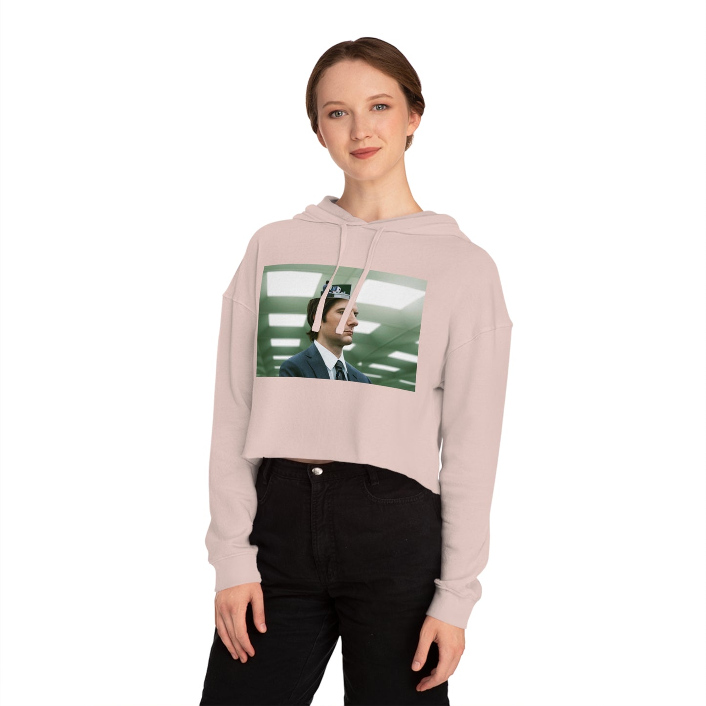 Severance Cropped Hooded Sweatshirt